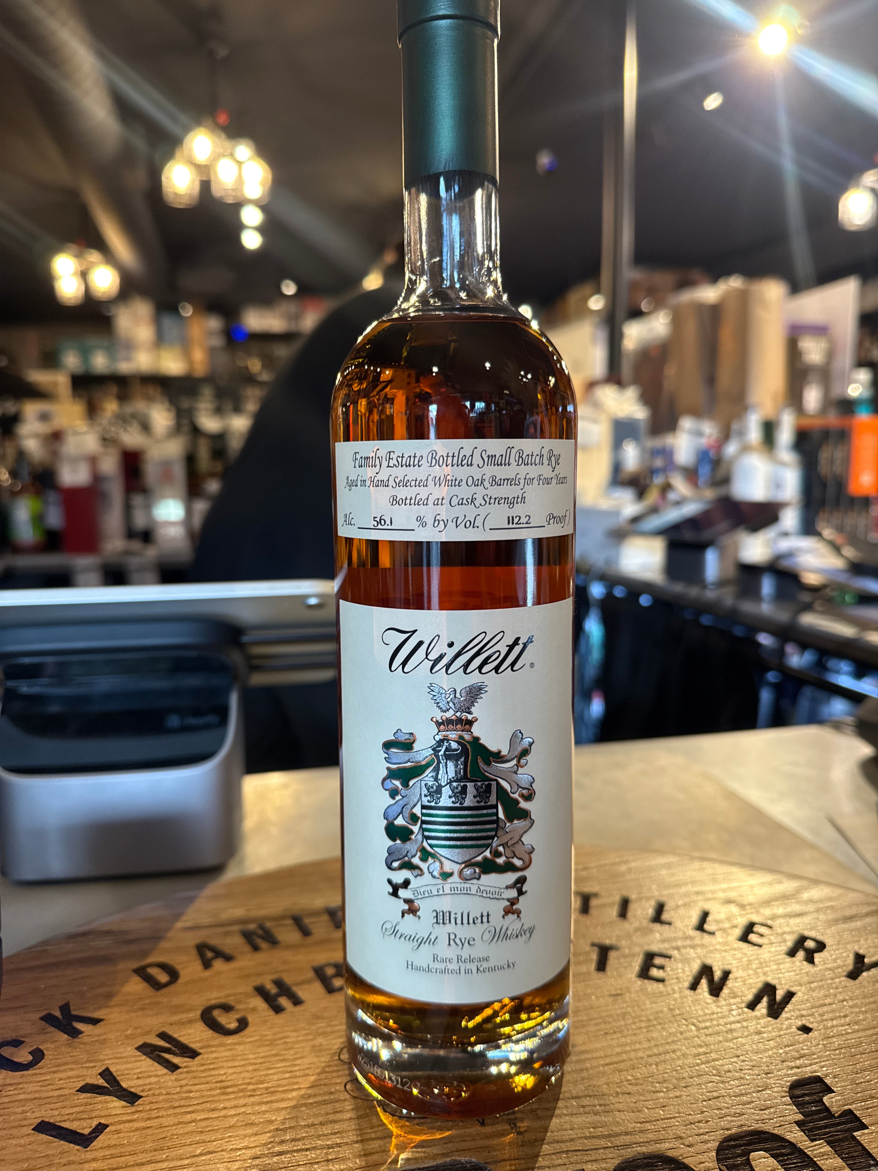 Willett Straight Rye 4 years Cask Strength Whiskey 750ml – Hi Proof