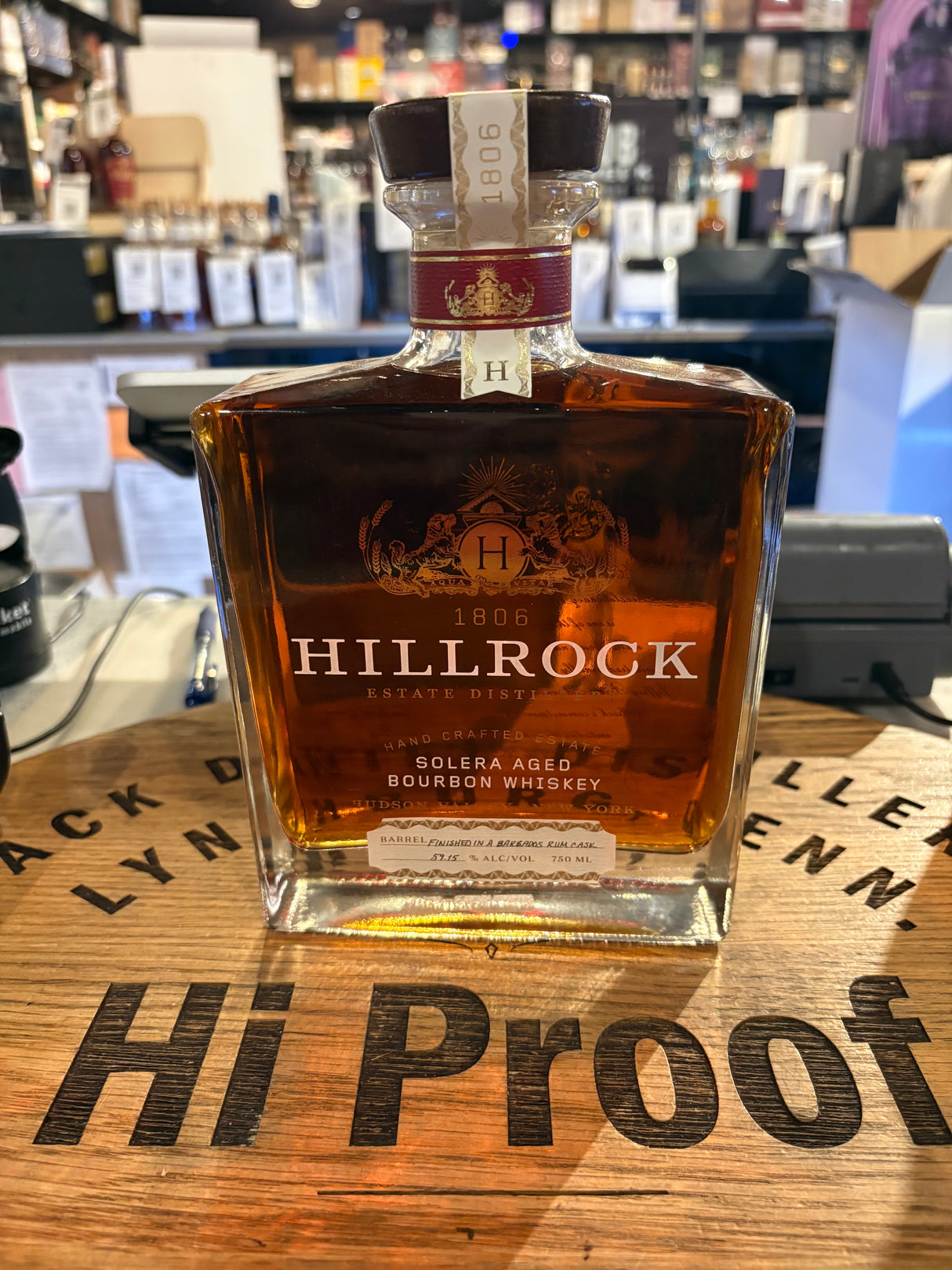 Hillrock Solera Aged Bourbon Finished in Barbados Rum Cask 750ml