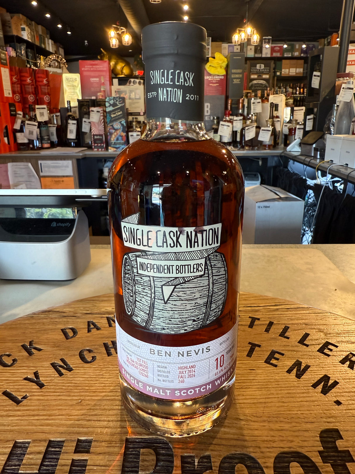 The Single Cask Nation Ben Nevis 2014 10 Year Cask#170260 61.6 % Alc 750mL