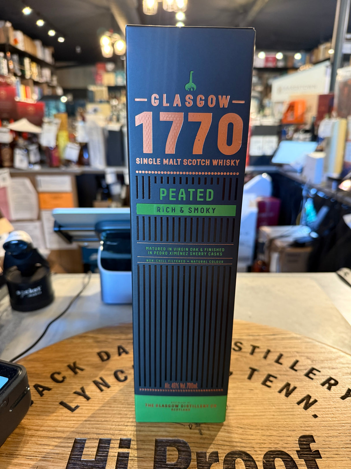 The Glasgow Distillery 1770 Single Malt Peated Rich & Smoky 46% Alc  700mL