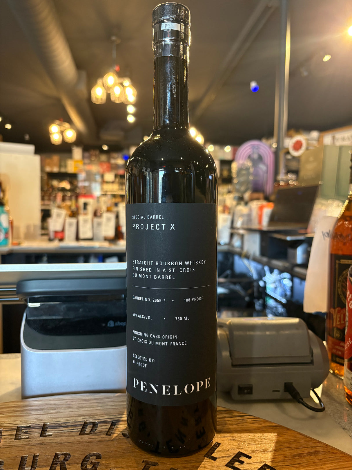 Penelope Project X finished in French St. Croix du Mont sweet wine cask  Hi Proof Store Pick #2655-2 750ml