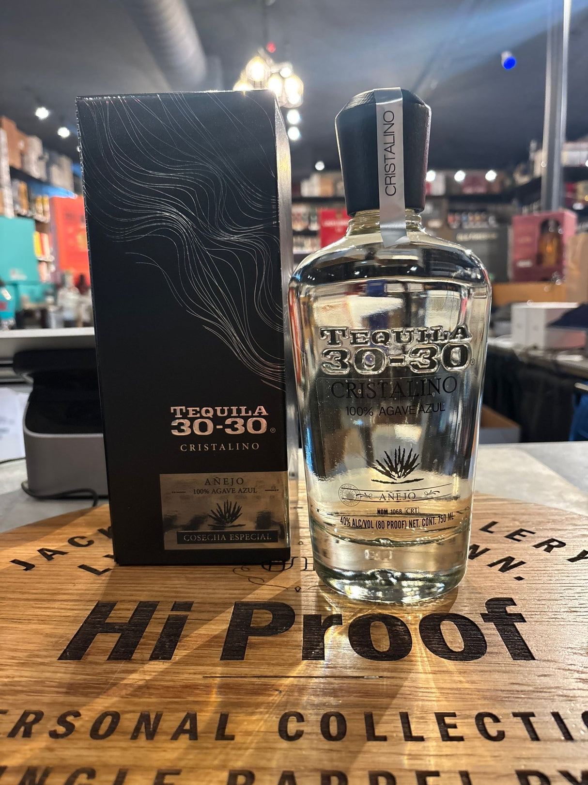 30 - 30 Tequila Anejo Cristalino 750ml - Hi Proof - 30 - 30 Tequila