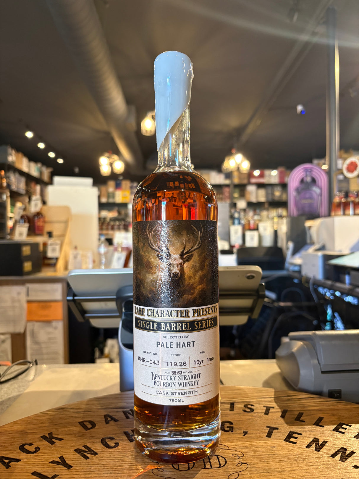 Rare Character Presents Single Barrel Hi Proof Store Pick “Pale hart” 119.26 Proof Cask Strength Bourbon Whisky 750ml