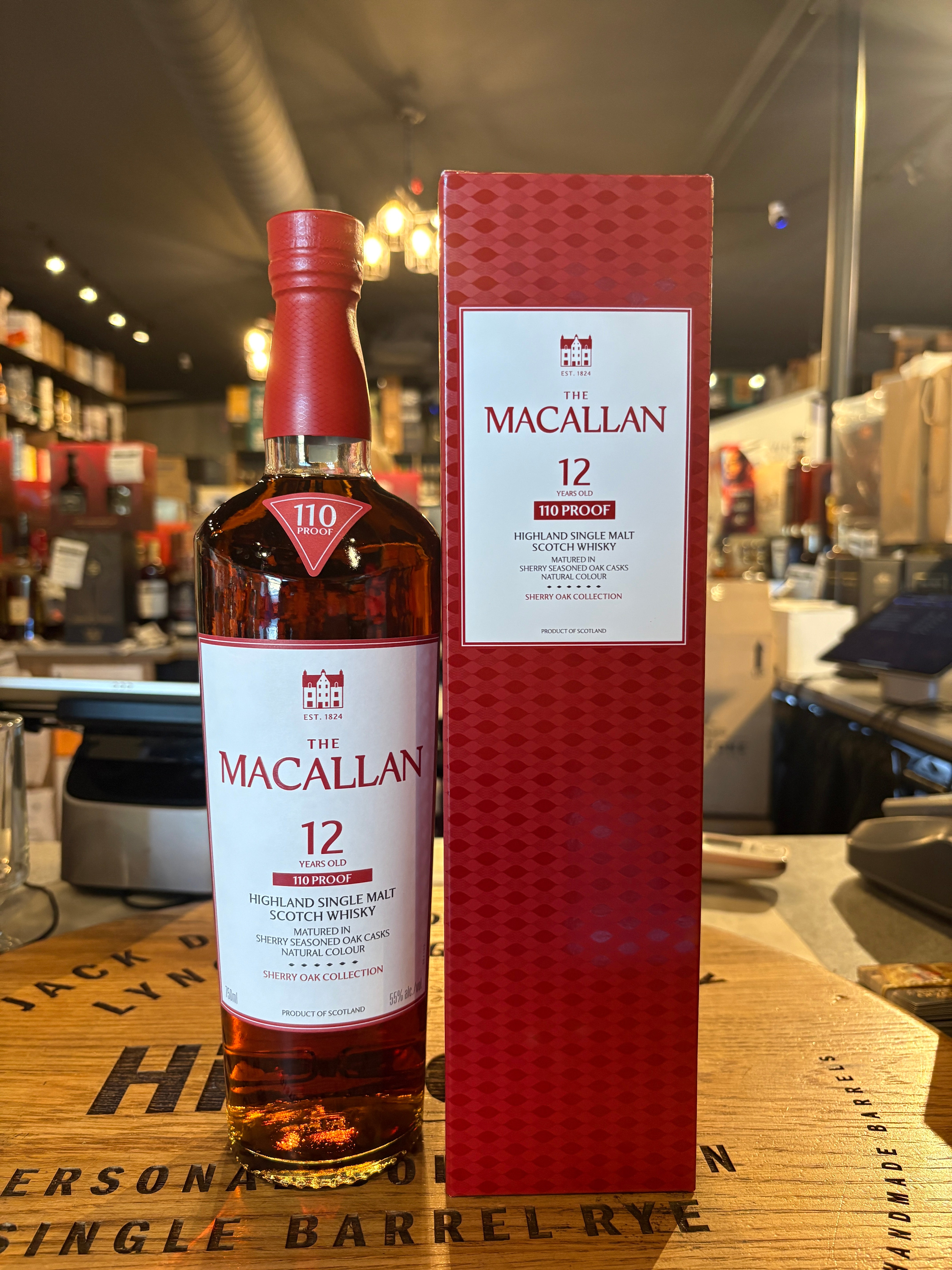 Macallan 12 Year Sherry Oak 110 Proof 750mL – Hi Proof