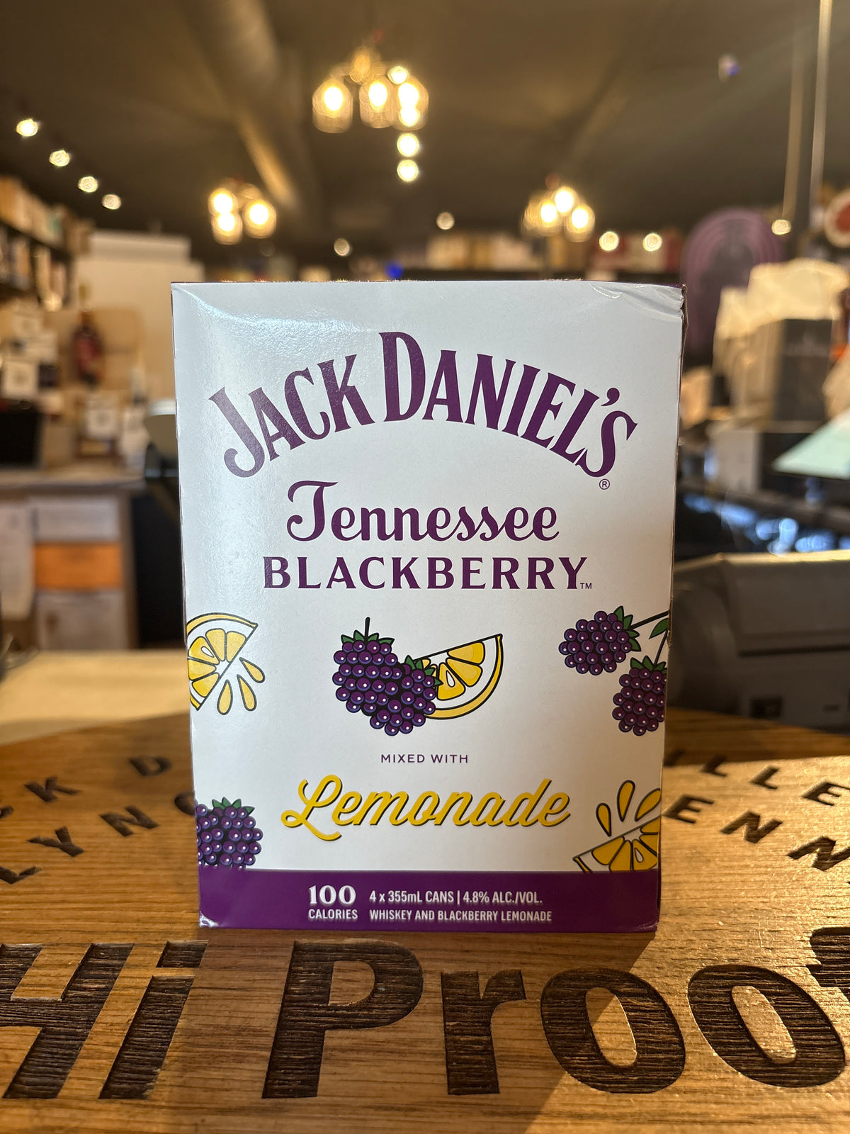 Jack Daniels & Coca-cola Canned Cocktail BLACKBERRY AND LEMONADE  12oz-4pack