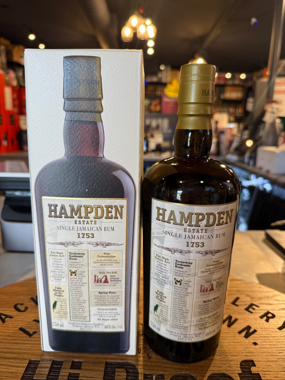 Hampden Estate 1753 Pure Single Jamaican Rum 750 mL, 46 % ABV