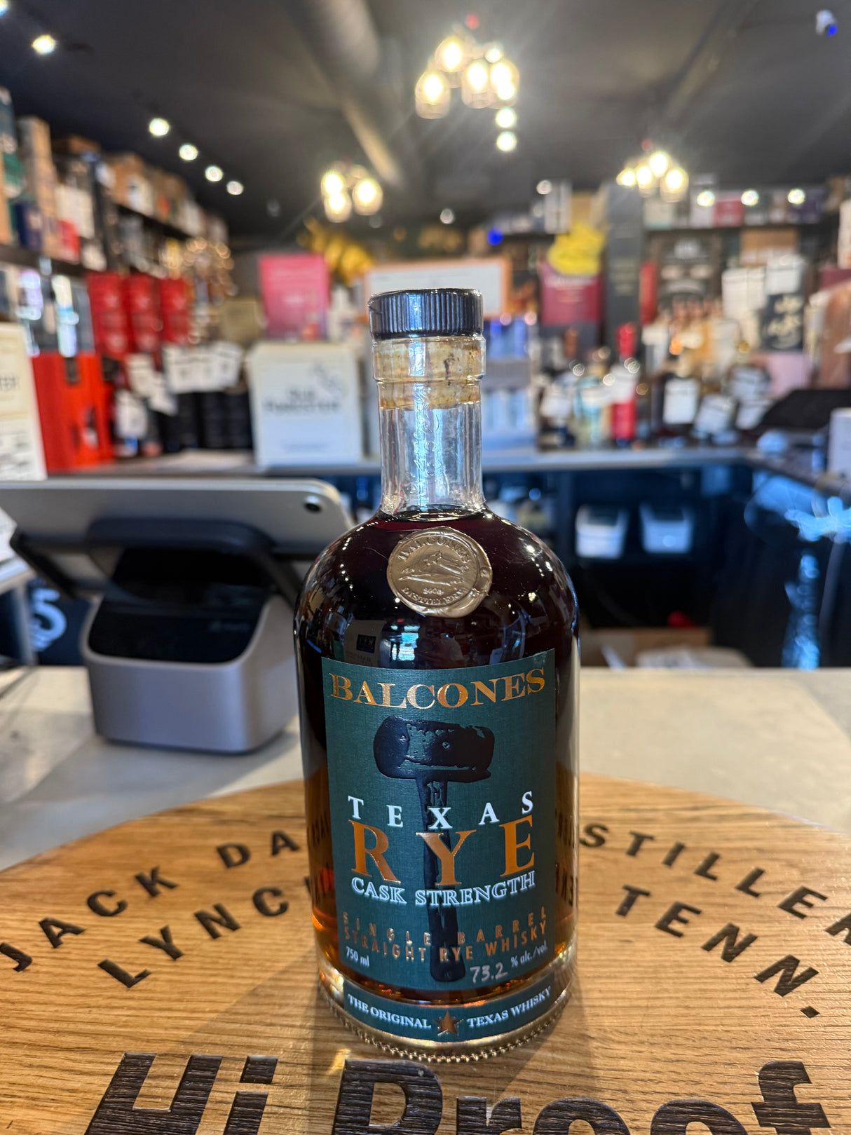 Balcones New European Oak Rye 146.4 Proof Hi Proof Store Pick Single Barrel Rye Whisky 750mL