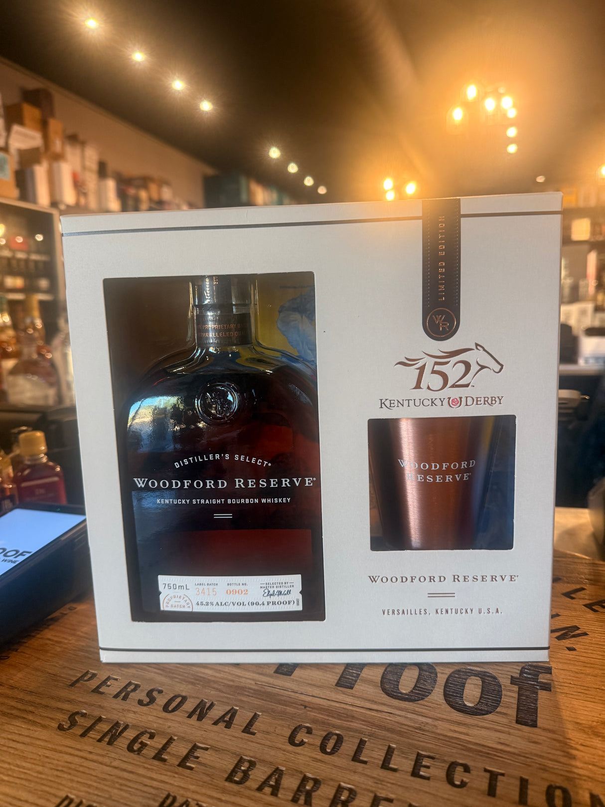 Woodford Reserve Distiller's Select Bourbon with Mint Julep cup Gift Pack 750ml
