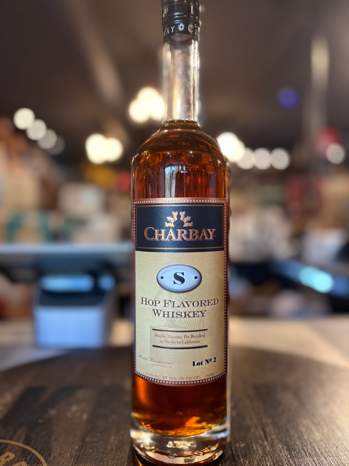 CHARBAY S HOP FLAVORED WHISKEY LOT 211A 750ML