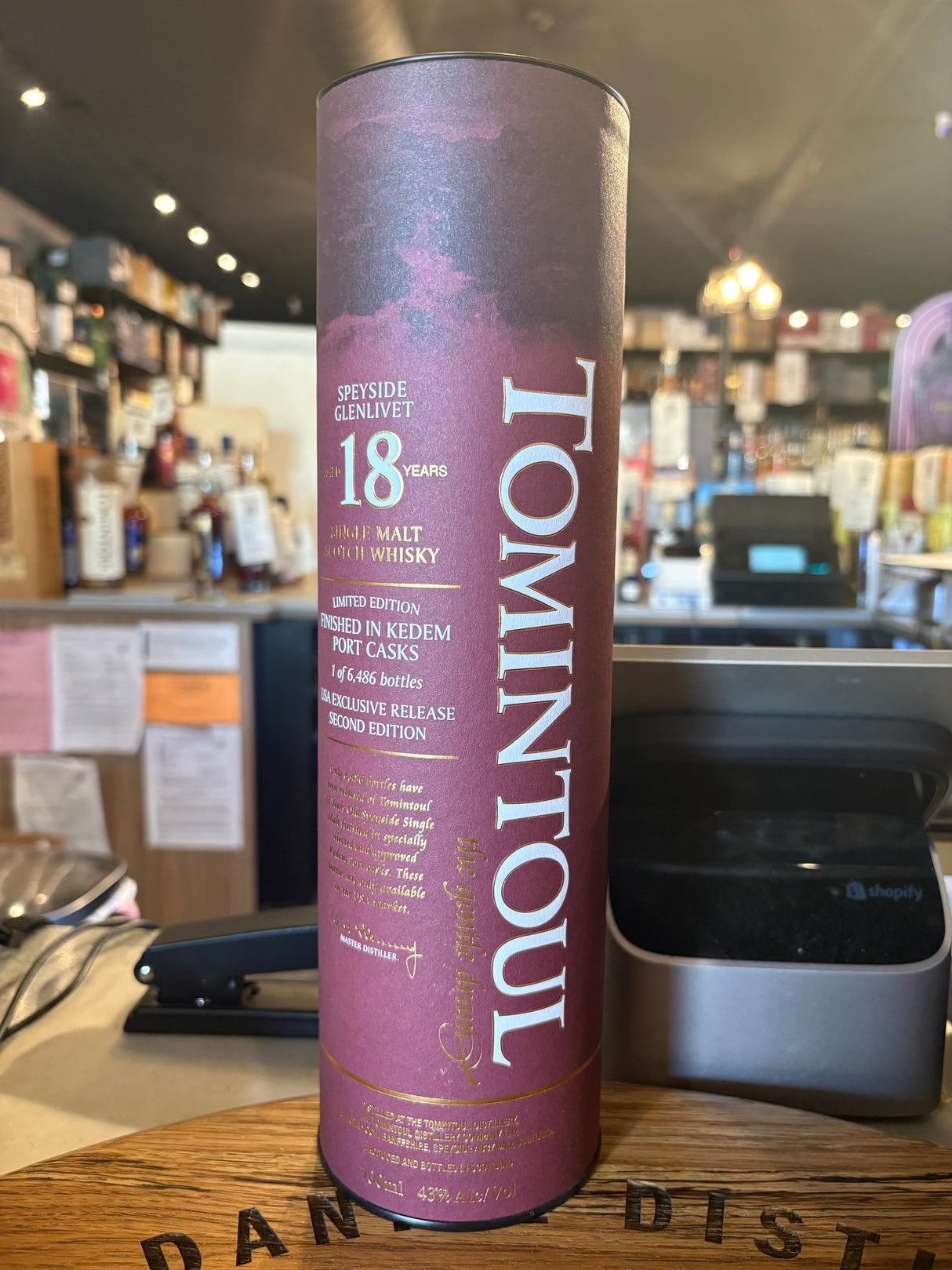 Tomintoul Kedem Port Cask 18 Year Single Malt Scotch 700ml
