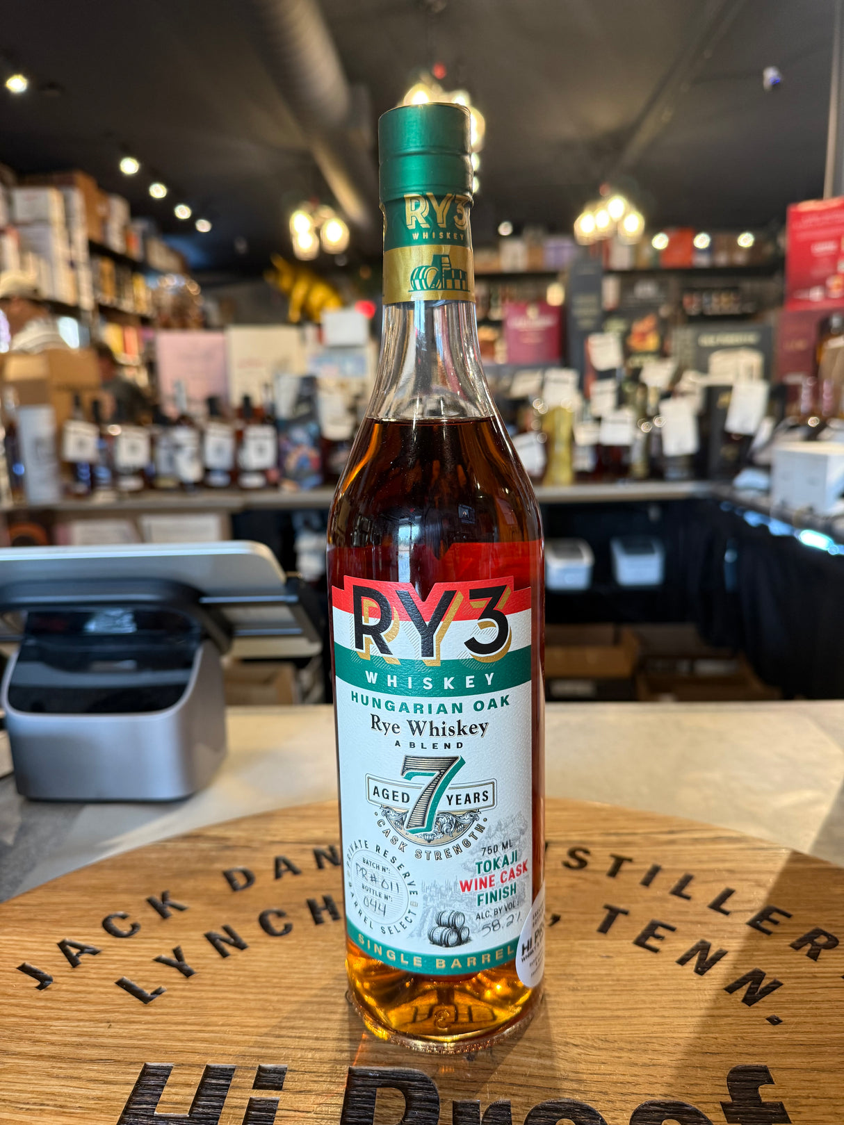 Ry3 7 year Aged Tokaji Wine Cask Strength Hi Proof Store Pick 750ml 116.4 proof