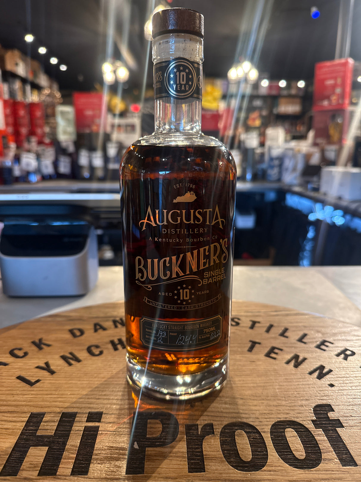 Buckner's 10 Year Single Barrel Hi Proof Pick 750mL 124.4 proof