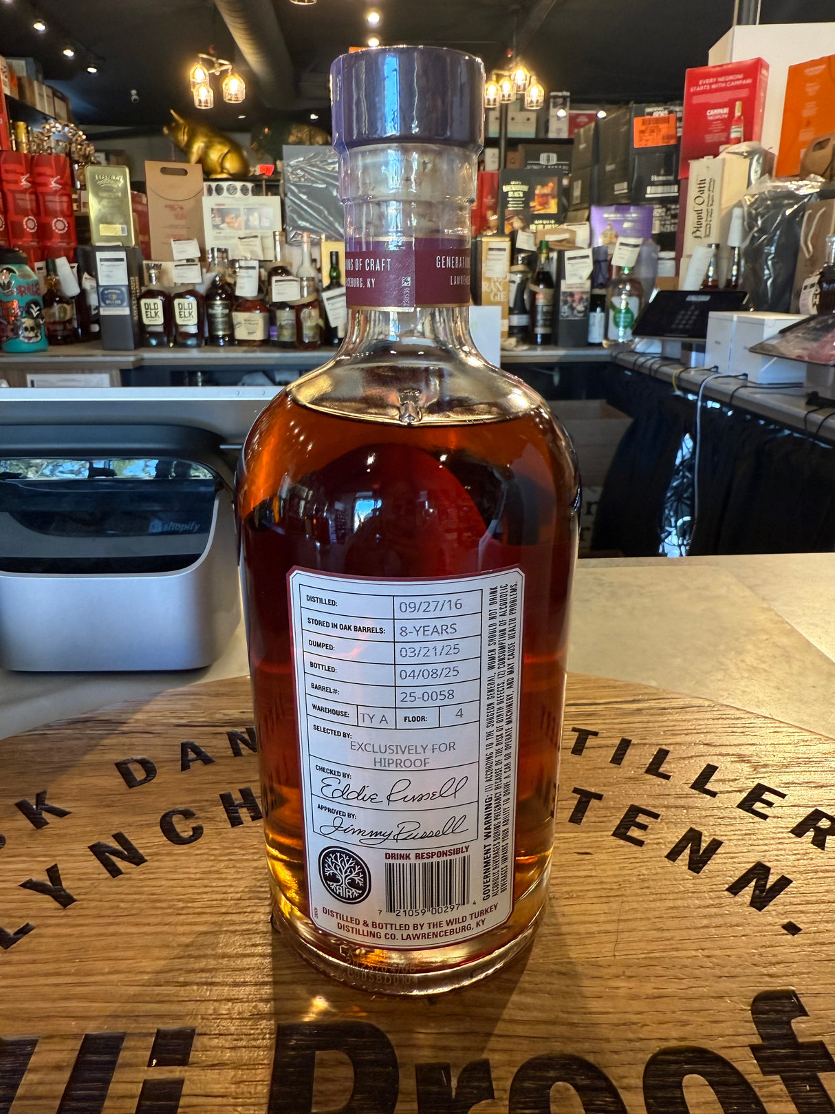 Russell's Reserve Single barrel Hi Proof Pick TY-A 750ml