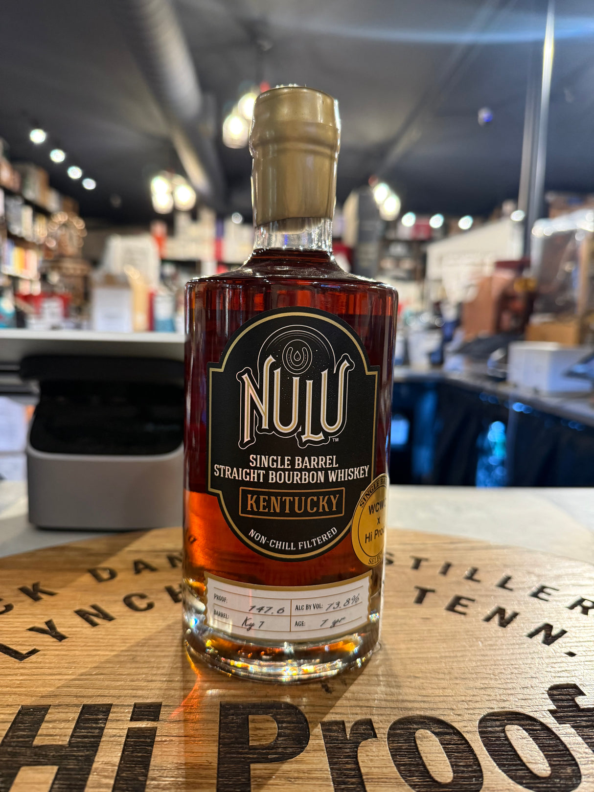 Nulu 7year Hazmat Bourbon Whisky 147.6 Proof "WCWC x Hiproof Pick" 750mL