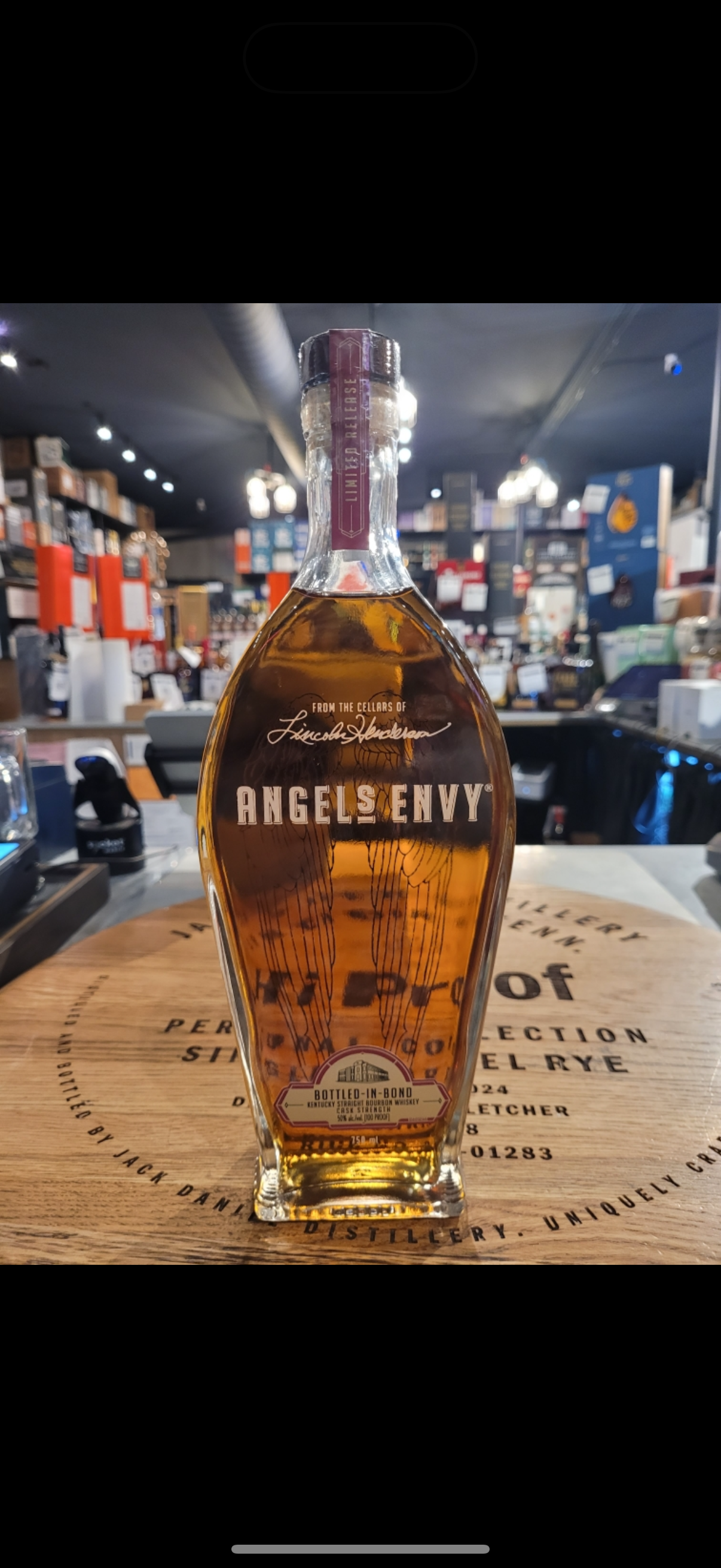 ANGEL'S ENVY Bourbon Bottle in Bond 100 Proof  Limited Edition 750mL