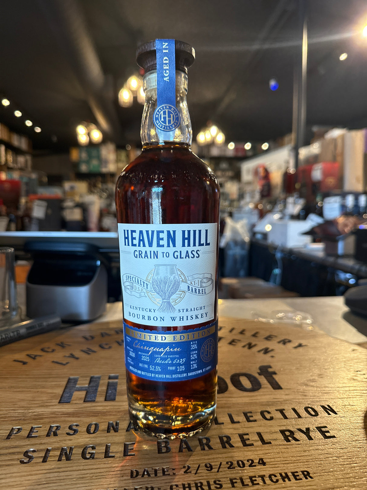 Heaven Hill Grain to Glass Specialty Barrel Series Chinquapin Oak Kentucky Straight Bourbon Whiskey  750 ml