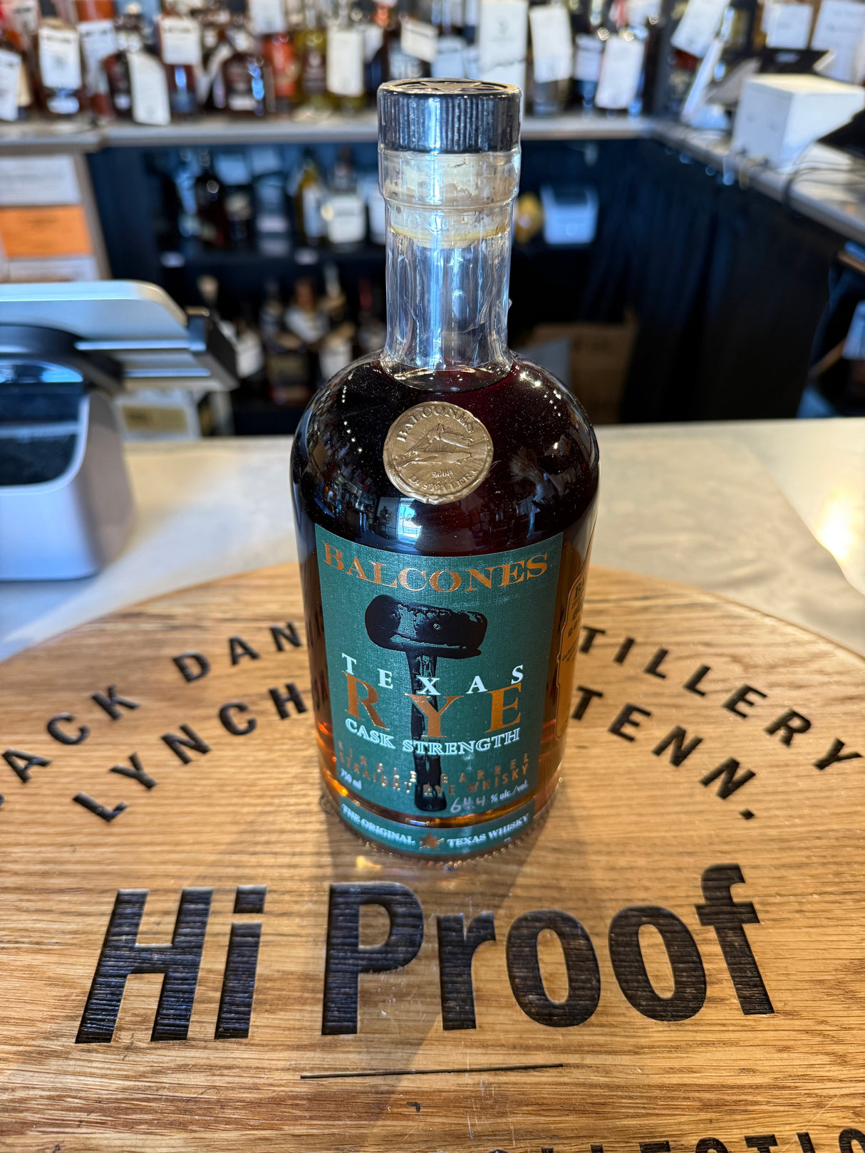 BALCONES RYE CASK STRENGTH 64.4 % ALC WHISKY 750ml