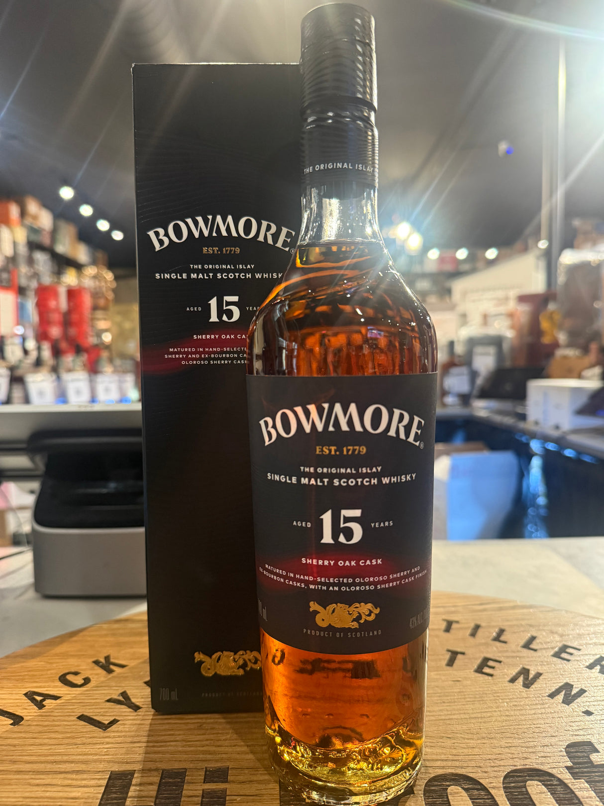 Bowmore 15 Year Old Sherry Oak Single Malt Scotch Whisky 750mL