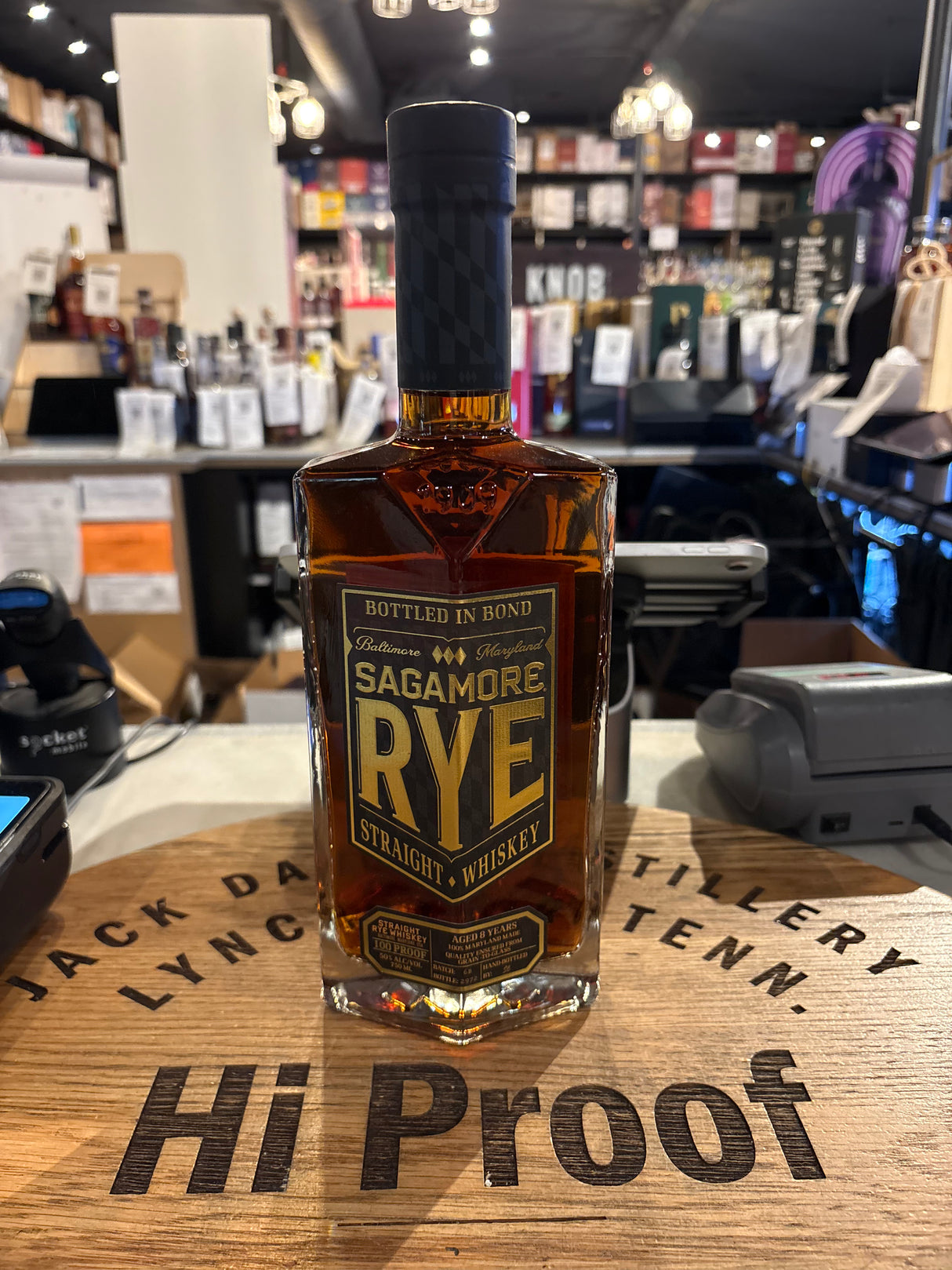 Sagamore Straight Rye 8 Year  Bottle in bond 100Proof Whisky 750ml
