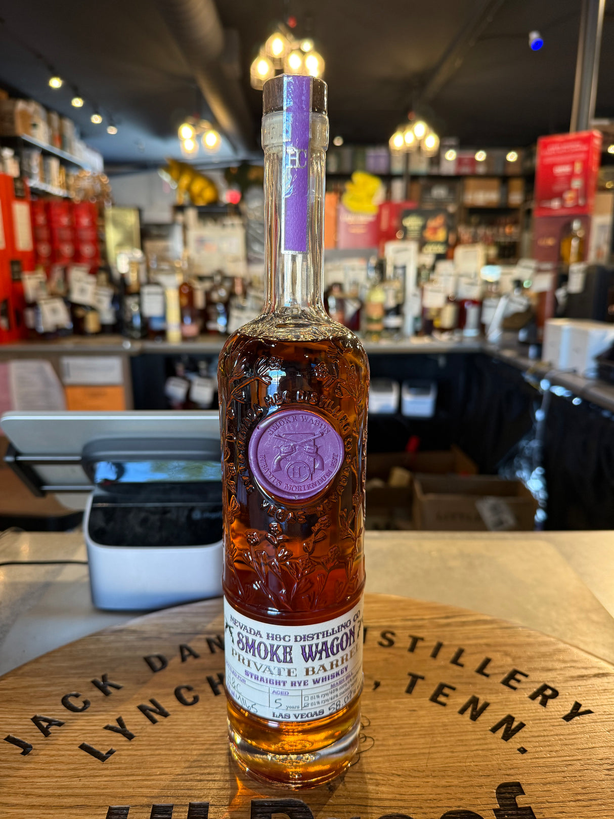 Smoke Wagon Private Barrel 5 Year  Straight Rye Whiskey 58.07% Alc 750mL