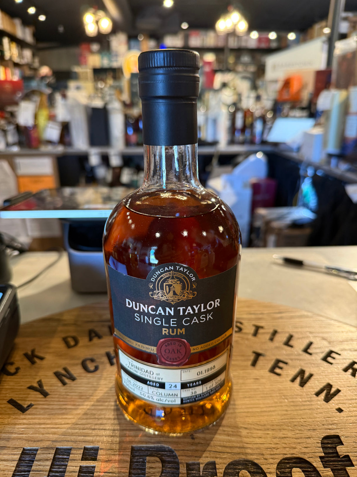 Duncan Taylor Rum Trinidad Caroni 1998 24 years cask #38 50.6% Alc 750mL