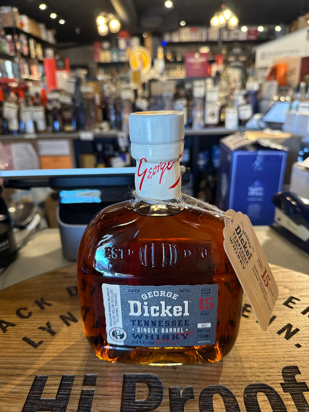 Dickel Tennessy Whisky Single Barrel 15 Year (06I29) Hi Proof Store Pick 750mL