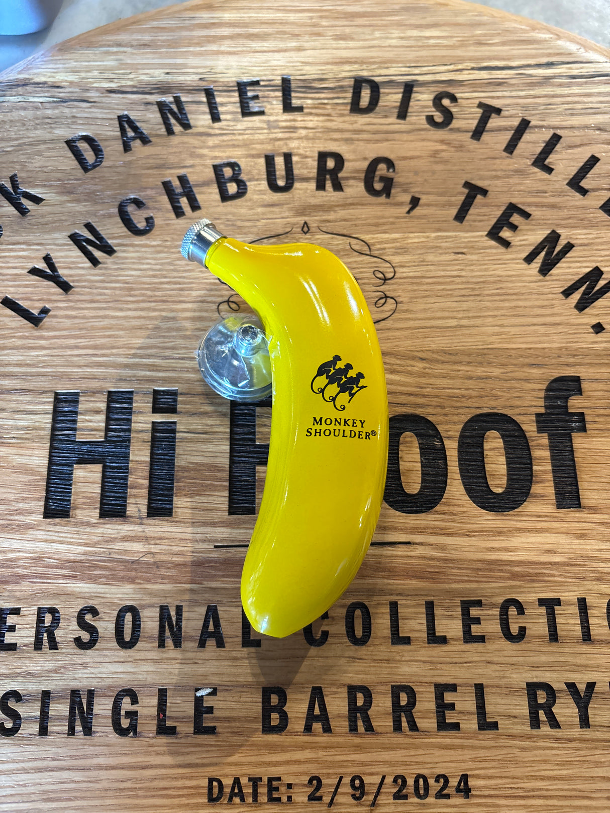Monkey Shoulder Banana Flask with Funnel