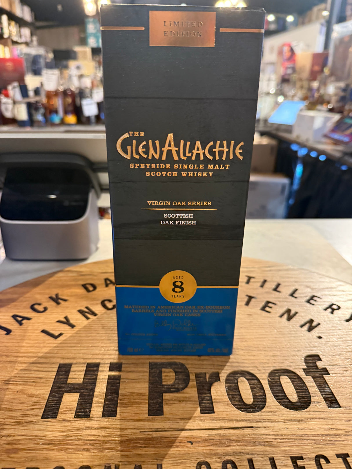 signed by billy walker - The Glenallachie 8 Year Virgin Oak Series Scottish oak Finish Single Malt Whisky 48% Alc 700mL