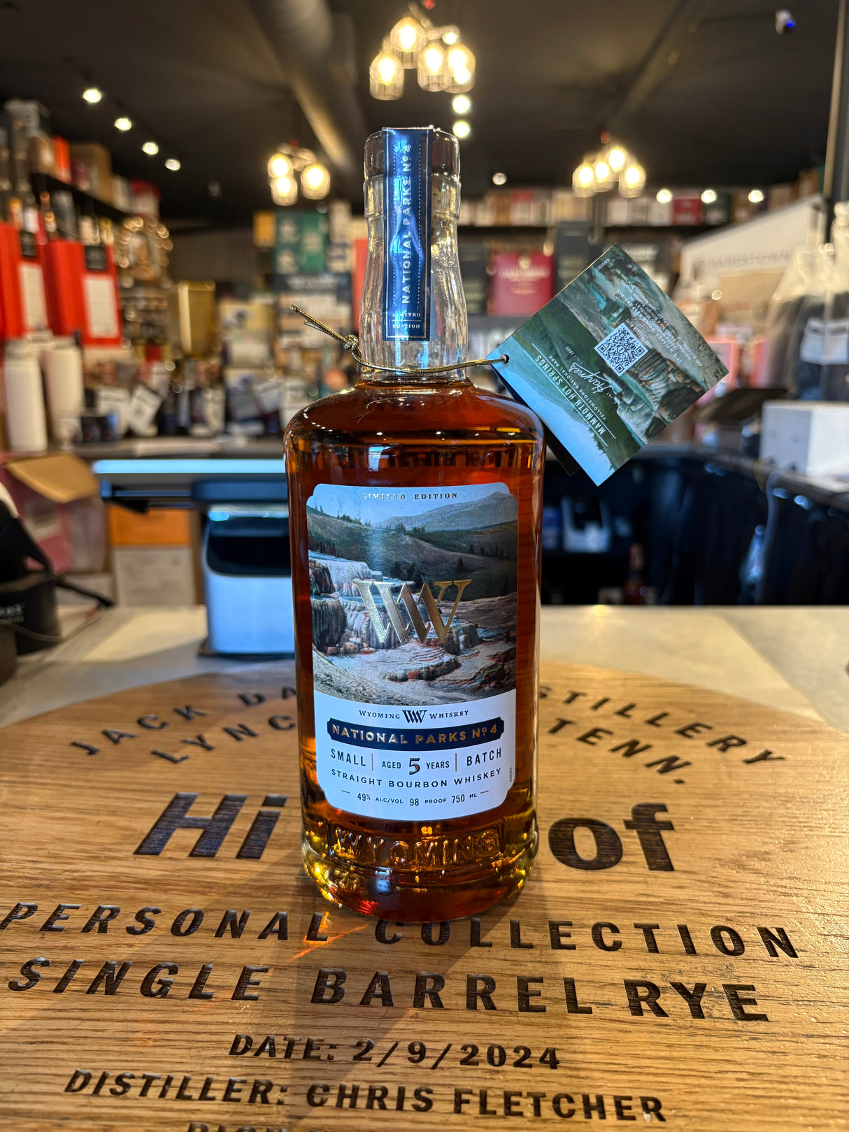 Wyoming National Parks No. 4 Small Batch 5-Year-Old Straight Bourbon Whiskey 750mL