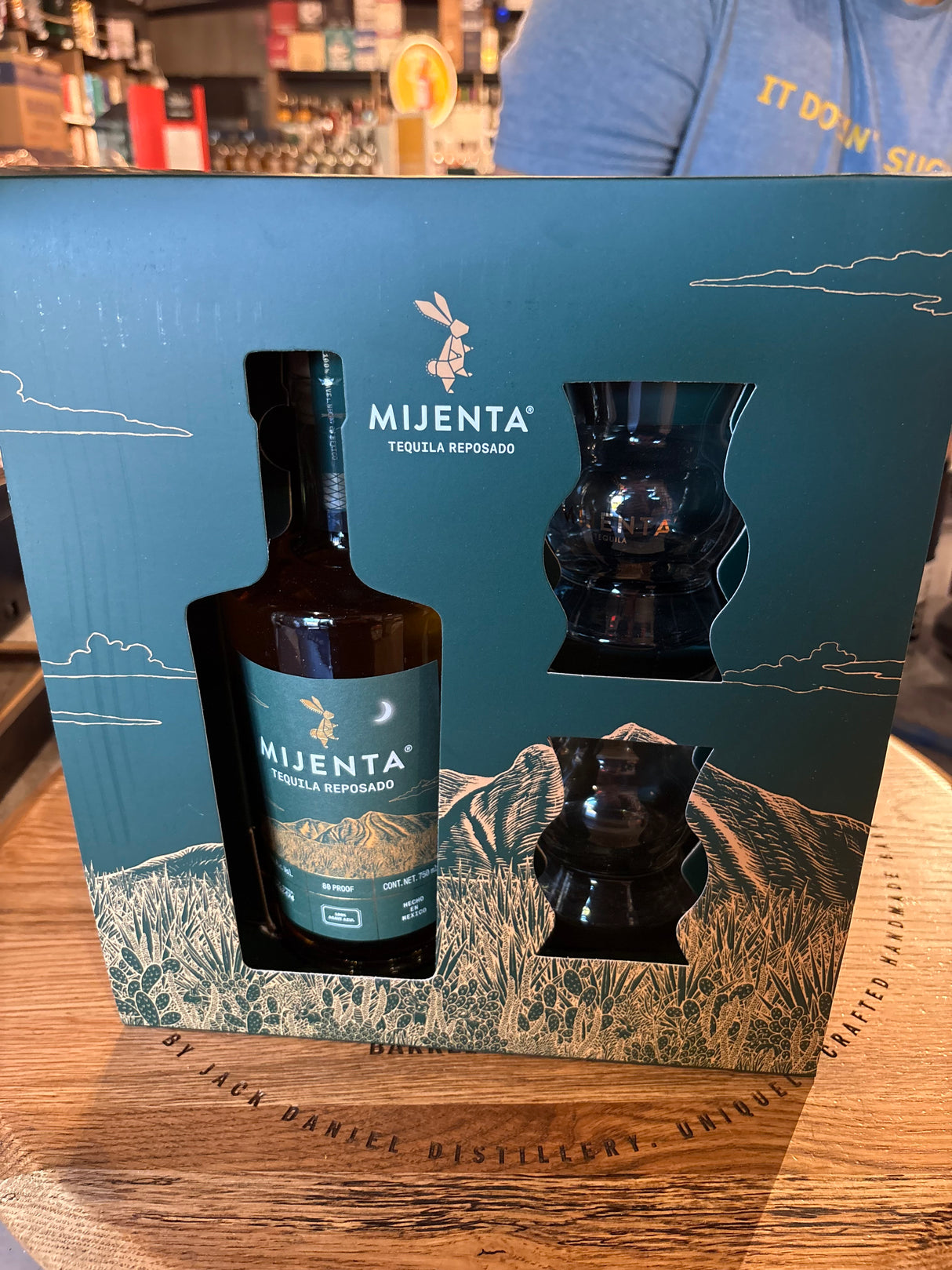 Mijenta Tequila Reposado Gift box with 2 glasses 750ml