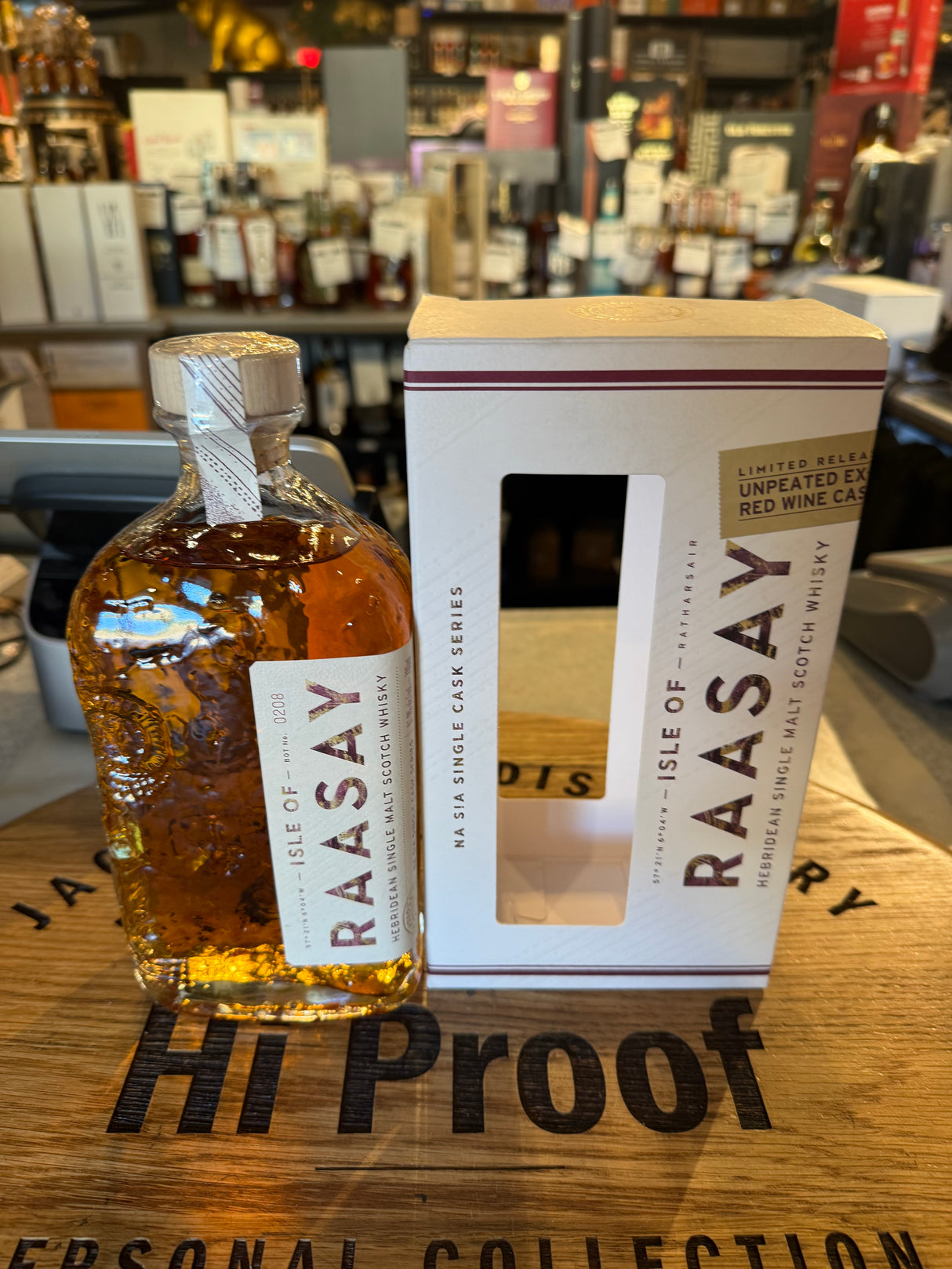 Isle of Raasay UnPeated ex-Red wine Cask 61.9% Alc 700ml