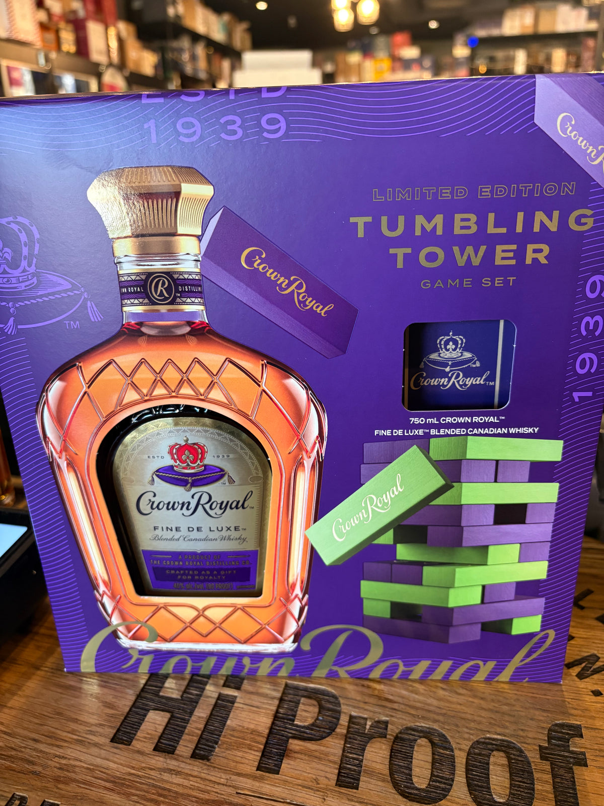 Crown Royal Canadian Whisky with Tumbling Towers Gift Pack 750ml
