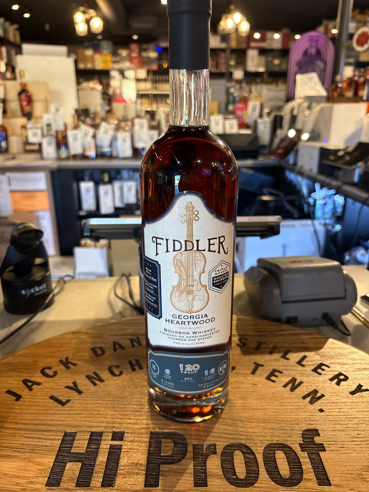 Fiddler Heartwood single barrel Bourbon 120 Proof  750ml