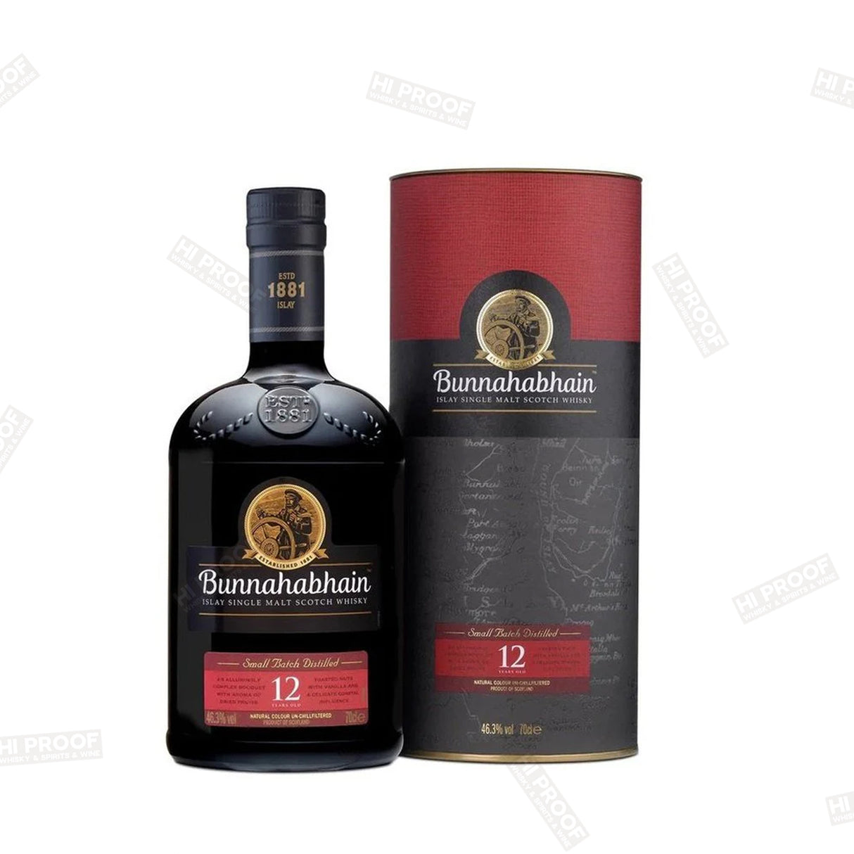 Bunnahabhain 12 Year Old Islay  Single Malt Scotch Whisky 112.8 Proof 750ml