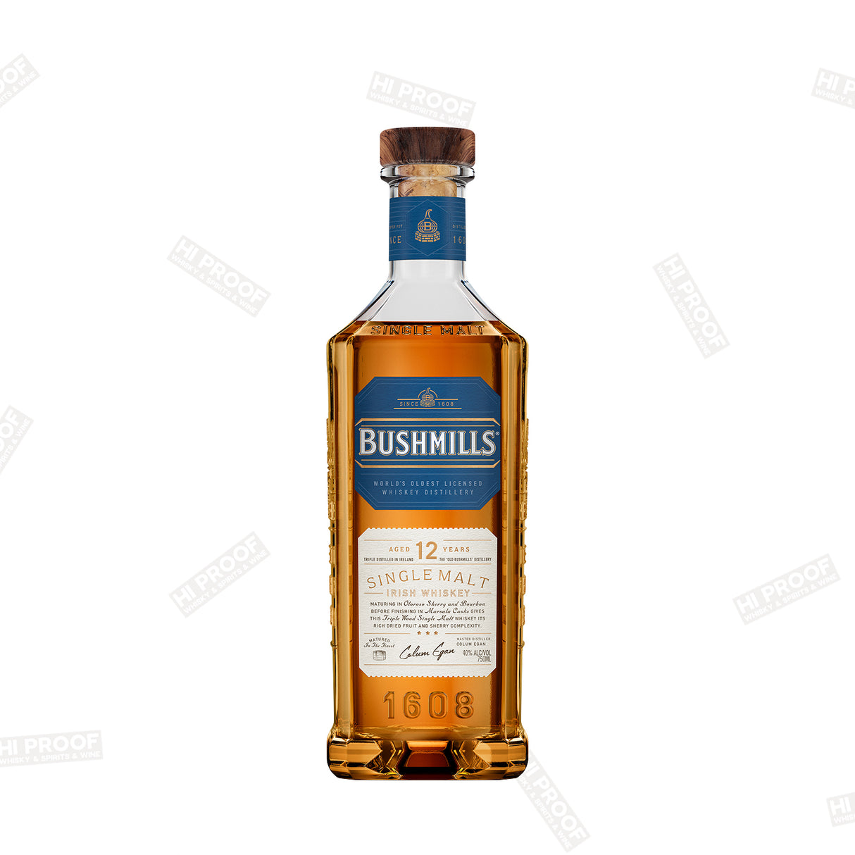 Bushmills 12 Year Old Single Malt Irish Whiskey 750ml