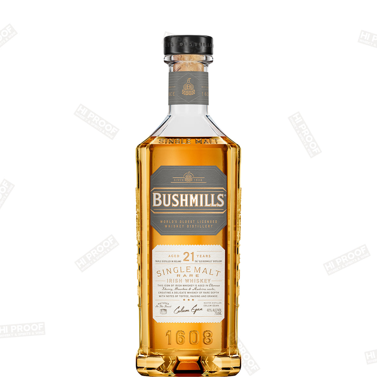 Bushmills 21 Year Old Single Malt Irish Whiskey 750ml