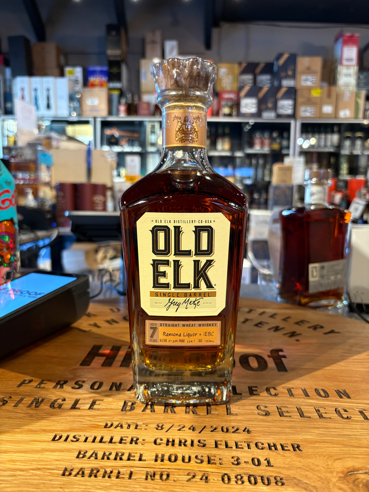 Old Elk Wheat Single Barrel Aged 7 Year 114.7 Proof 750ML
