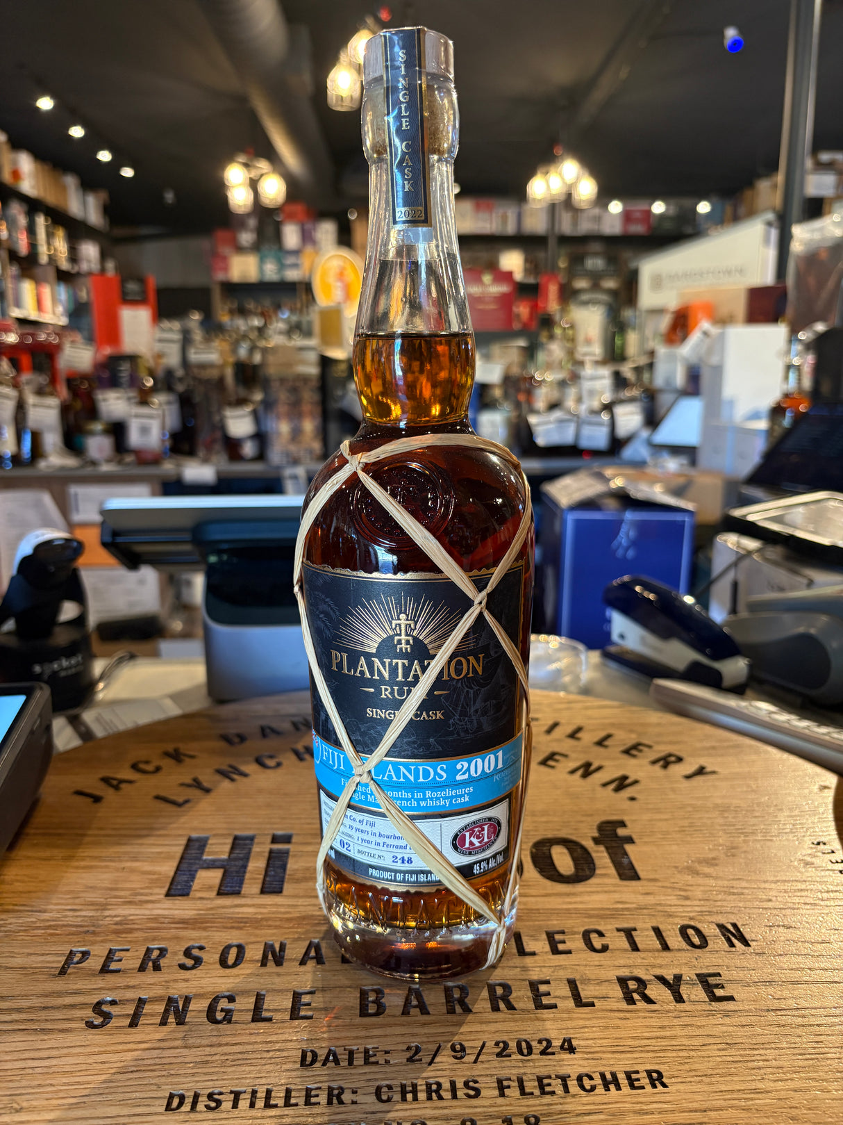 Plantation Rum Fiji Islands 2001 Rozelieurs Single Malt Cask Finished 750mL