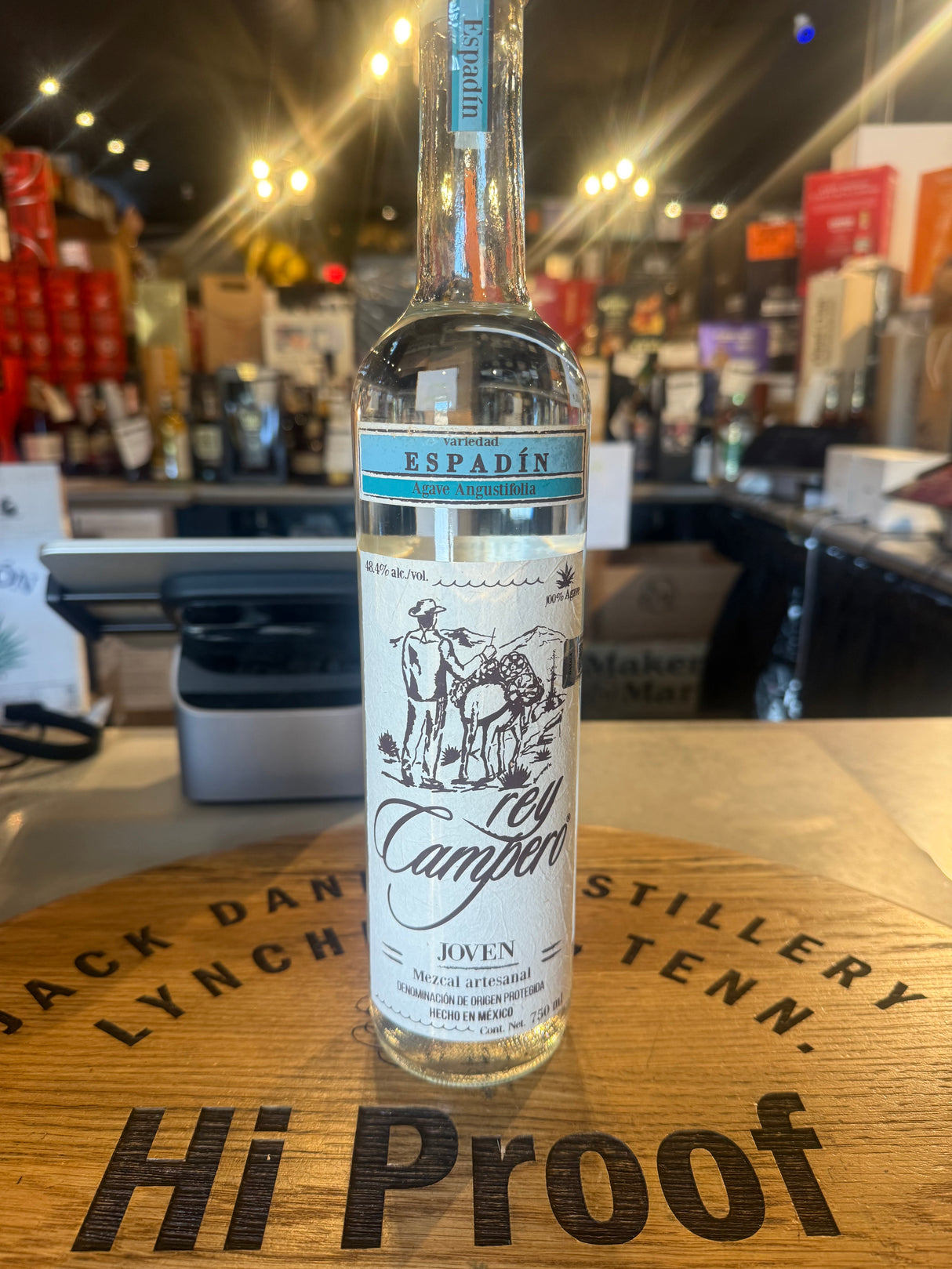 REY CAMPERO ESPADIN MEZCAL JOVEN 750ML