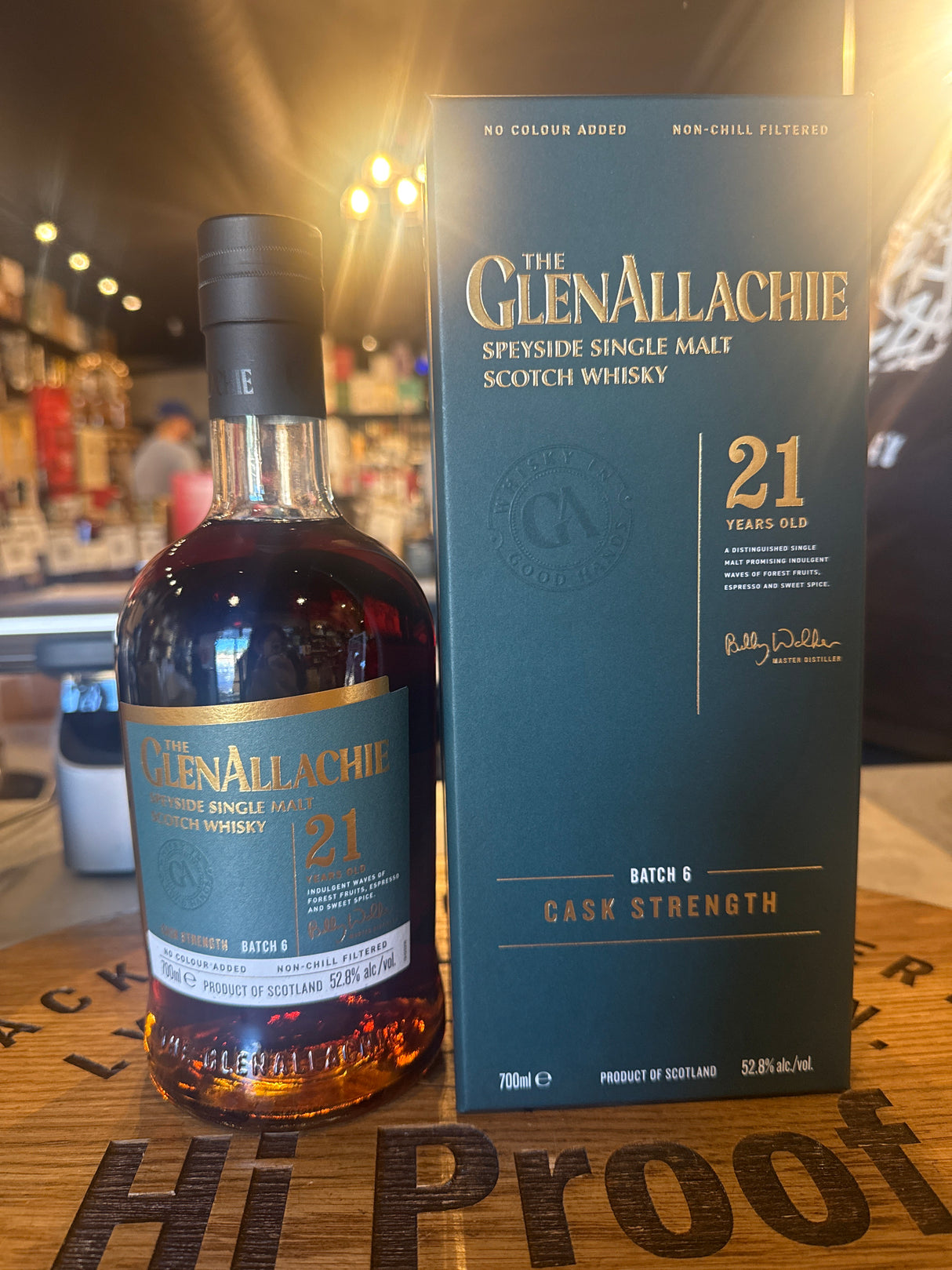 GlenAllachie 21 years Batch No.6 52.8% Alc 700mL