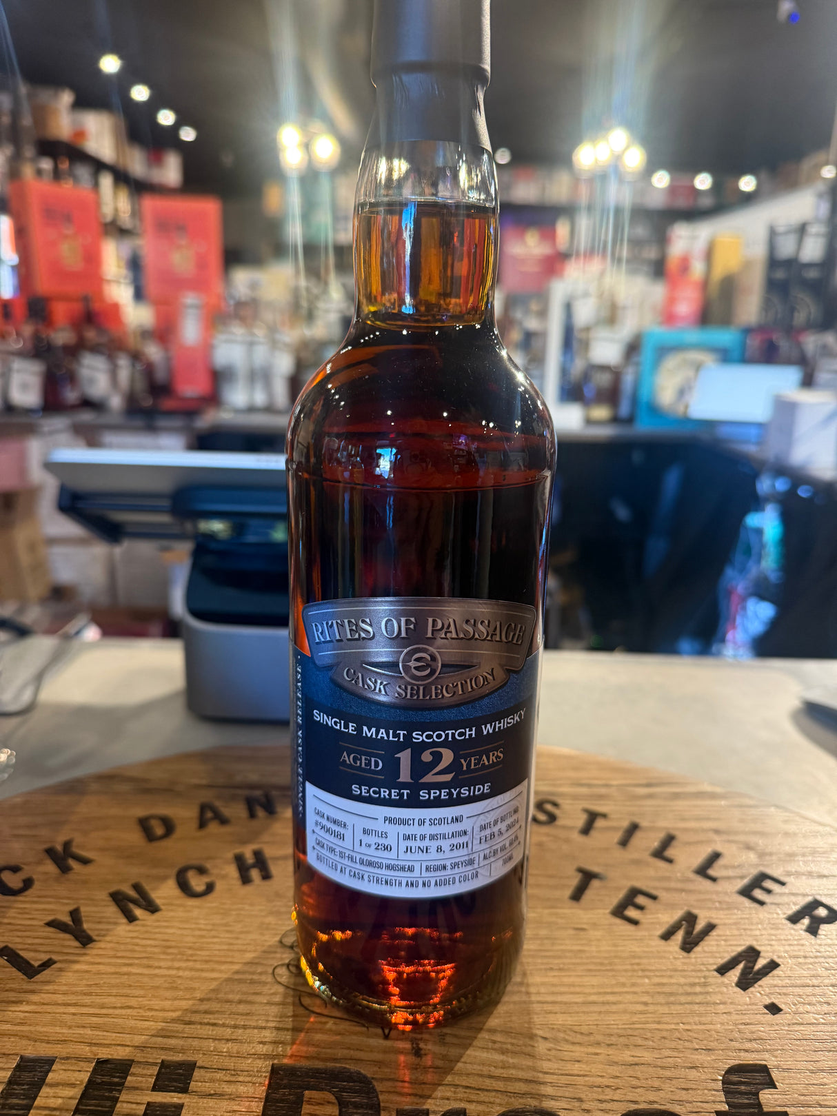 Rites Of Passage Cask Selection 12 Years Old "Secret Speyside" Cask Number:#900181 Single Malt Scotch Whisky Single Cask Release 700ml (glen farclas)