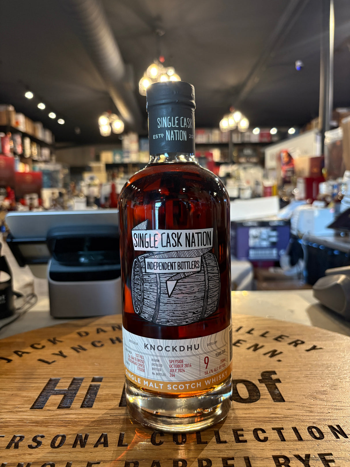 The Single Cask Nation Knockdhu 2014 9 Years Cask# 170350  58.4% Alc Single Malt Scotch Whisky 750mL