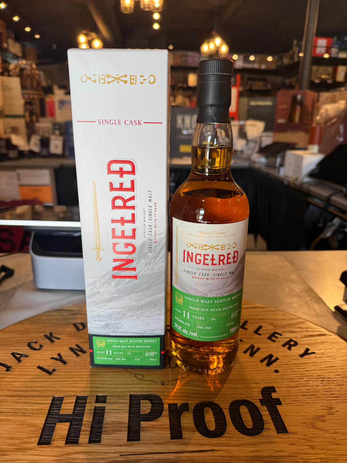 Ingelred Ben Nevis 2010 11 yr old Cask #274 700 ml 59% alc.