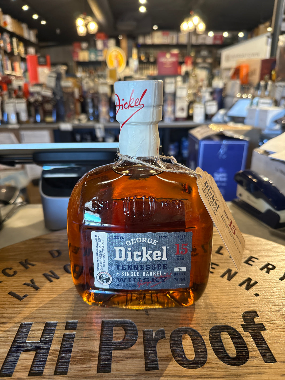 Dickel Tennessy Whisky Single Barrel 15 Year (08C25) 96.1 Proof Hi Proof Store Pick 750mL