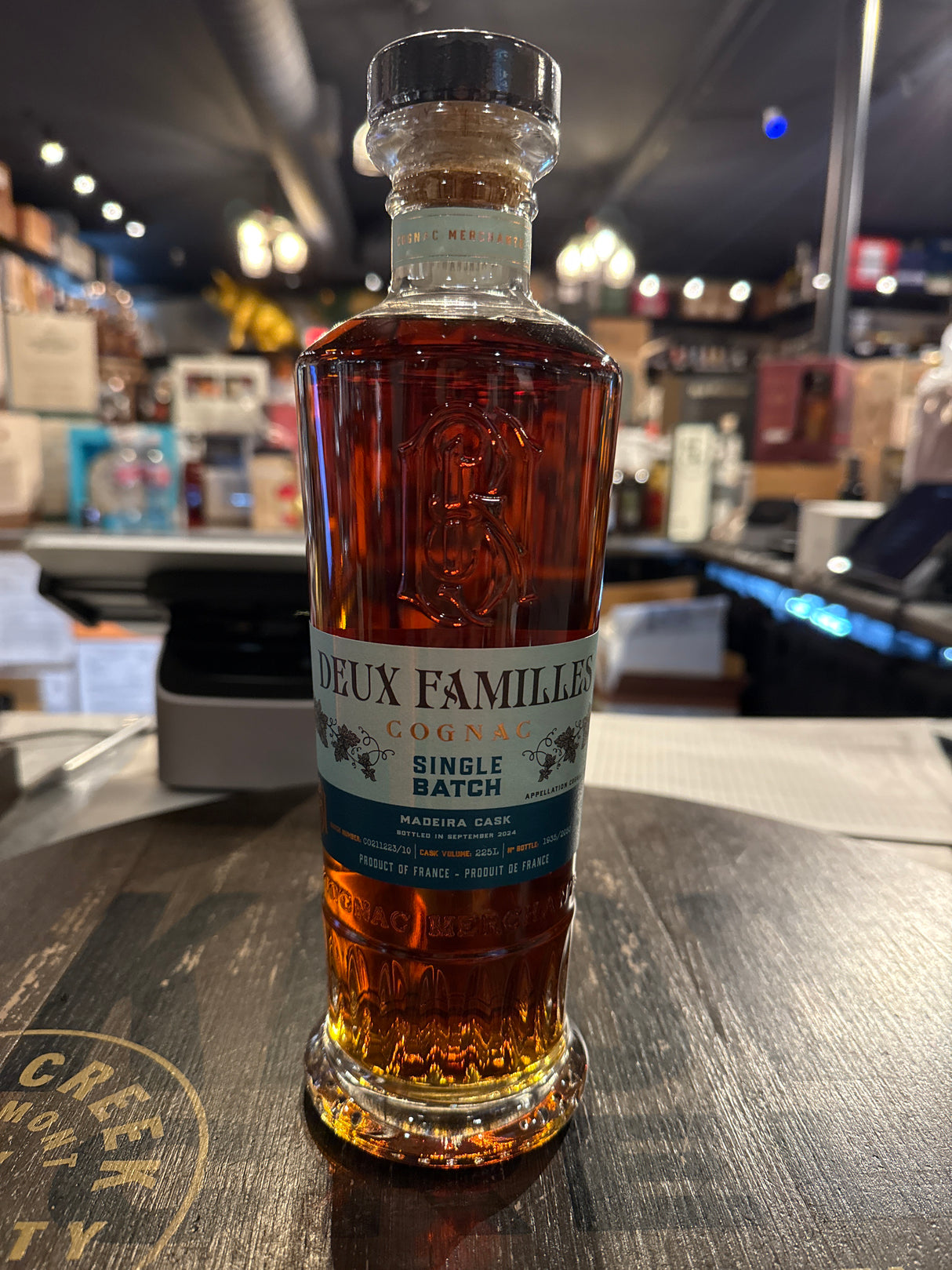 Deux familles madeira cask cognac 96 Proof 750ml