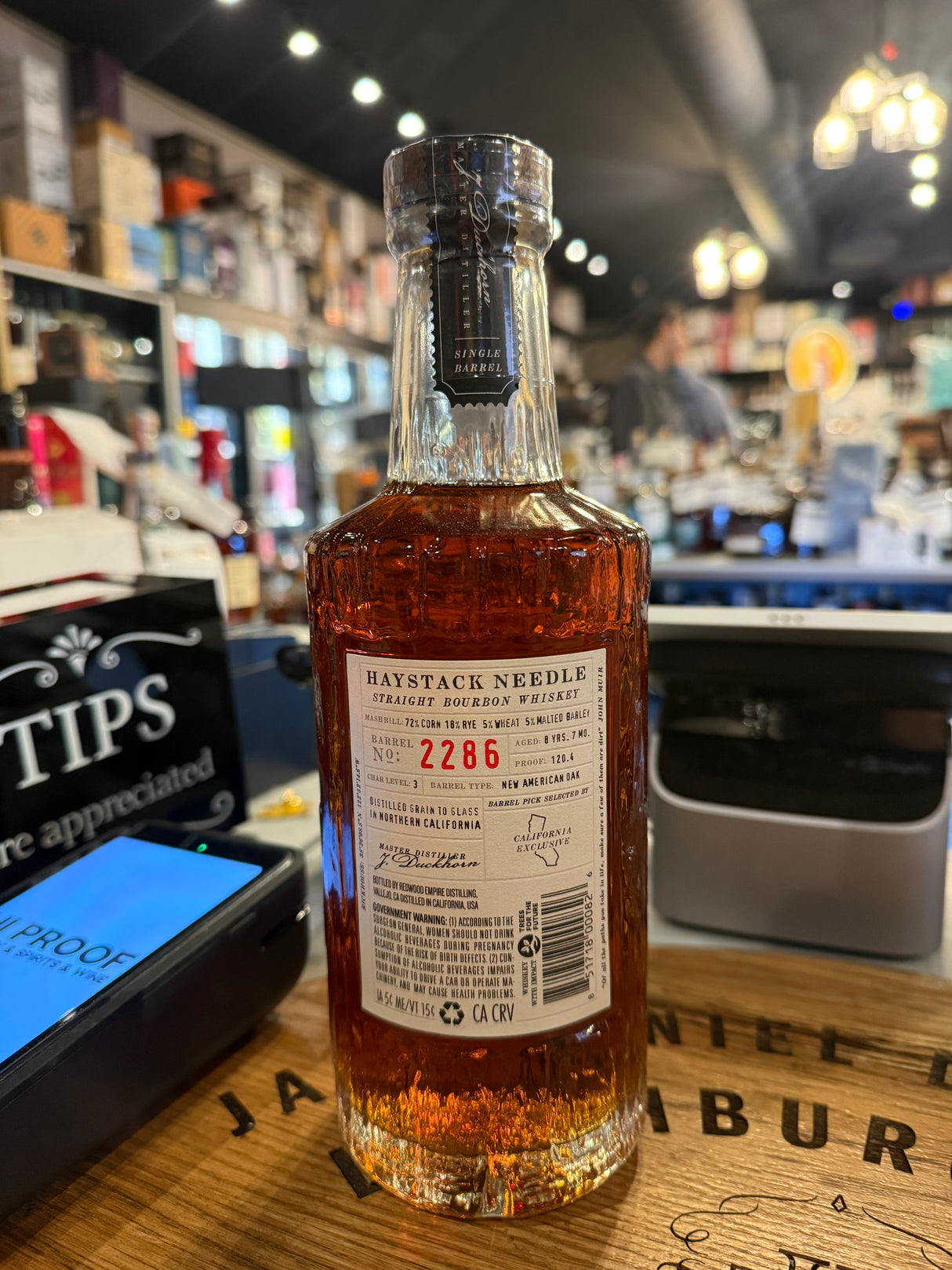 Redwood Empire 8 Year Old "Haystack" #2286 120.4 Proof Straight Bourbon Whisky 750mL