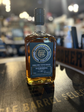 2012 WM Cadenhead Tullibardine 12 Year Barrel Select Single Malt Scotch whiskey bottle 750ML