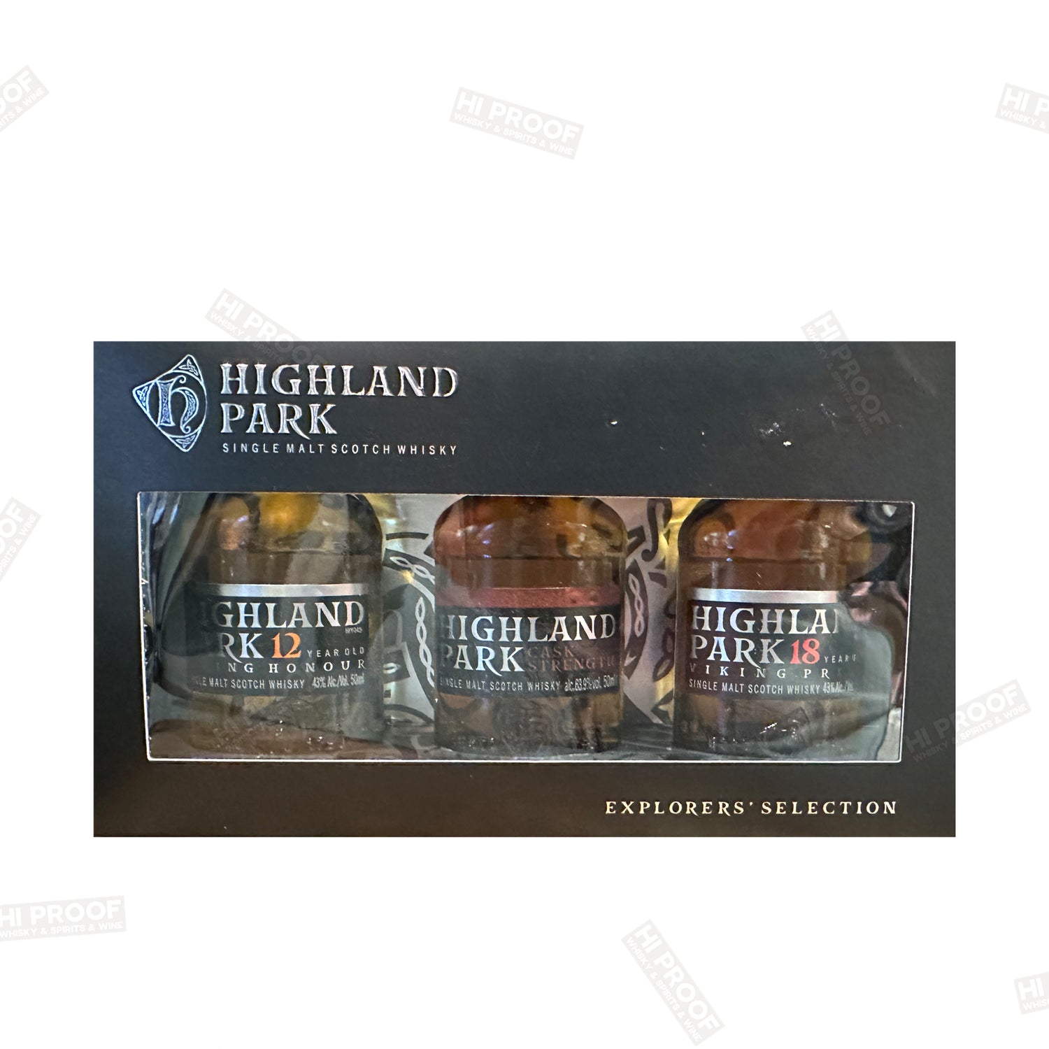 Highland Park 'Explorers Selection' 12 Year,Cask Strength, 18 Year Single Malt Scotch Whisky 3-Pack (50ml) Gift Set