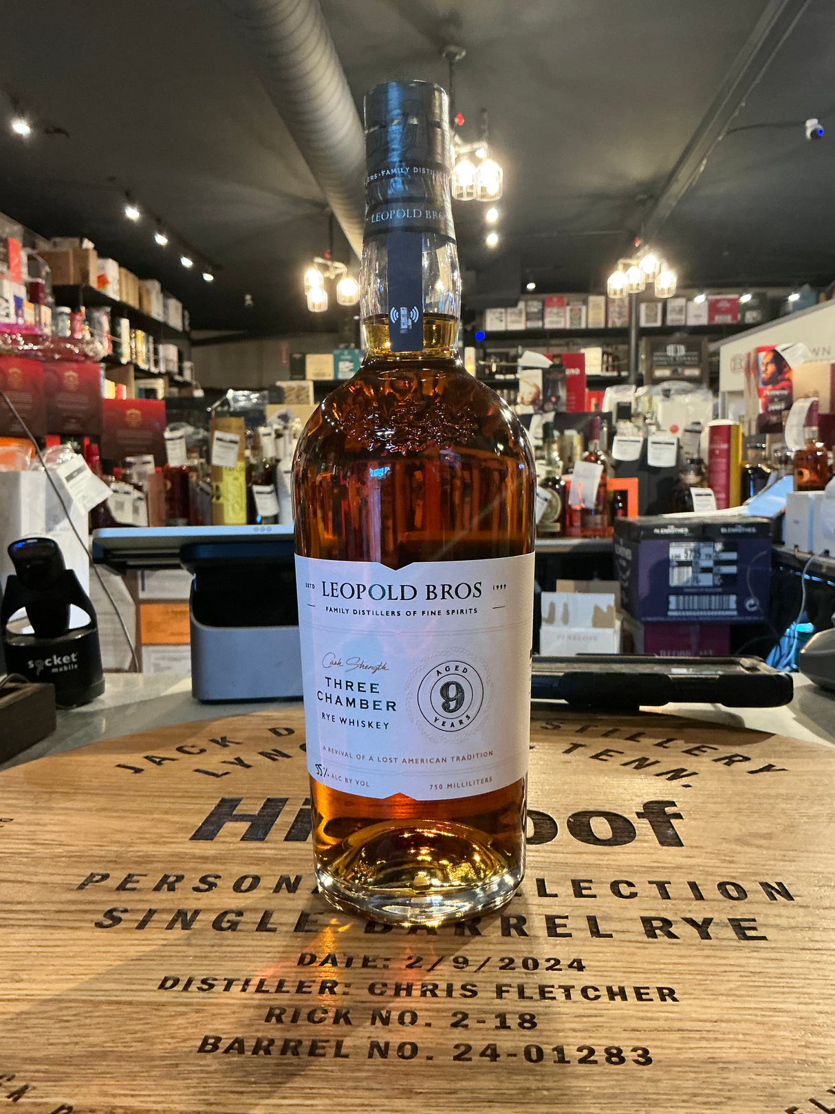 Leopold Bros 9 Year Three Chamber Rye Whisky 109 Proof 750mL