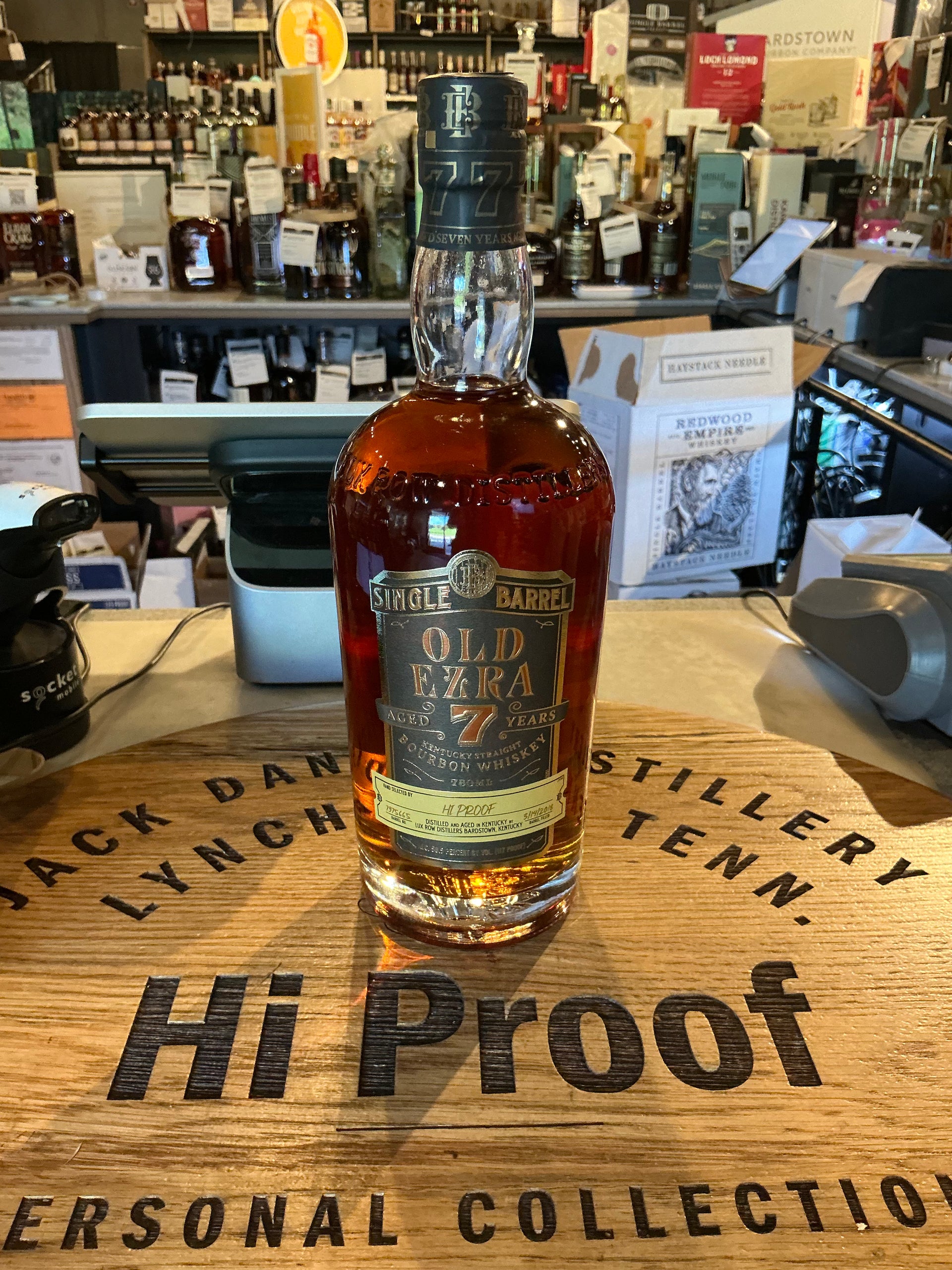 Ezra Brooks 7 Year 117 Proof Hi Proof Store Pick Bourbon Whiskey 750mL